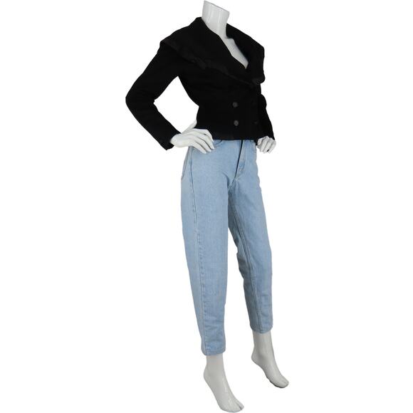 60s Vintage Dan Millstein Wool Cropped Pin Up Rockabilly Blazer Jacket Coat - Picture 5 of 10